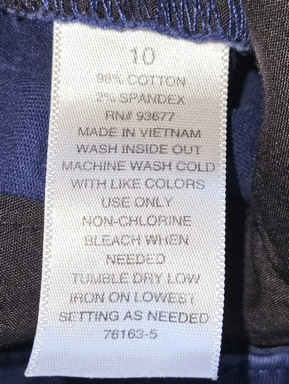 A.N.A Womens  Blue Bermuda Cotton Shorts Above Knee Flat Front Pockets Sz 10